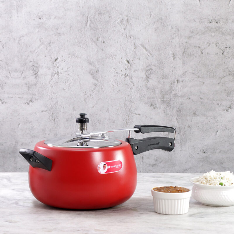 Regalia Induction Base 5L Pressure Cooker with Inner Lid, 2 Years Warranty, Red - Image 5