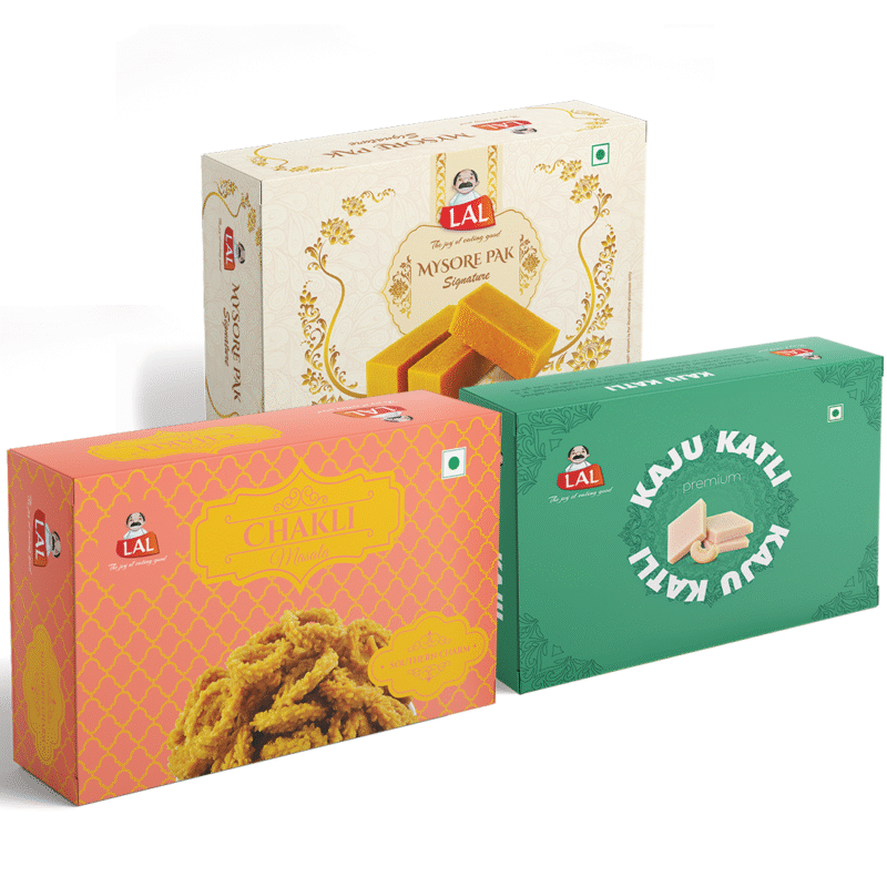Mysore pak signature 400g, Chakli masala 250g and Kaju katli 400g - Image 2