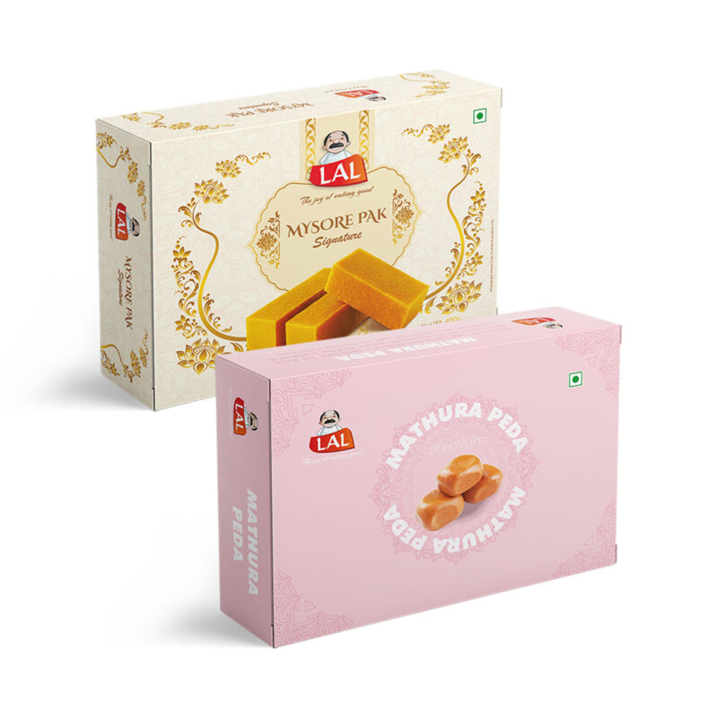 Mysore Pak Signature 400 gm & Mathura Peda 400gm - Image 2