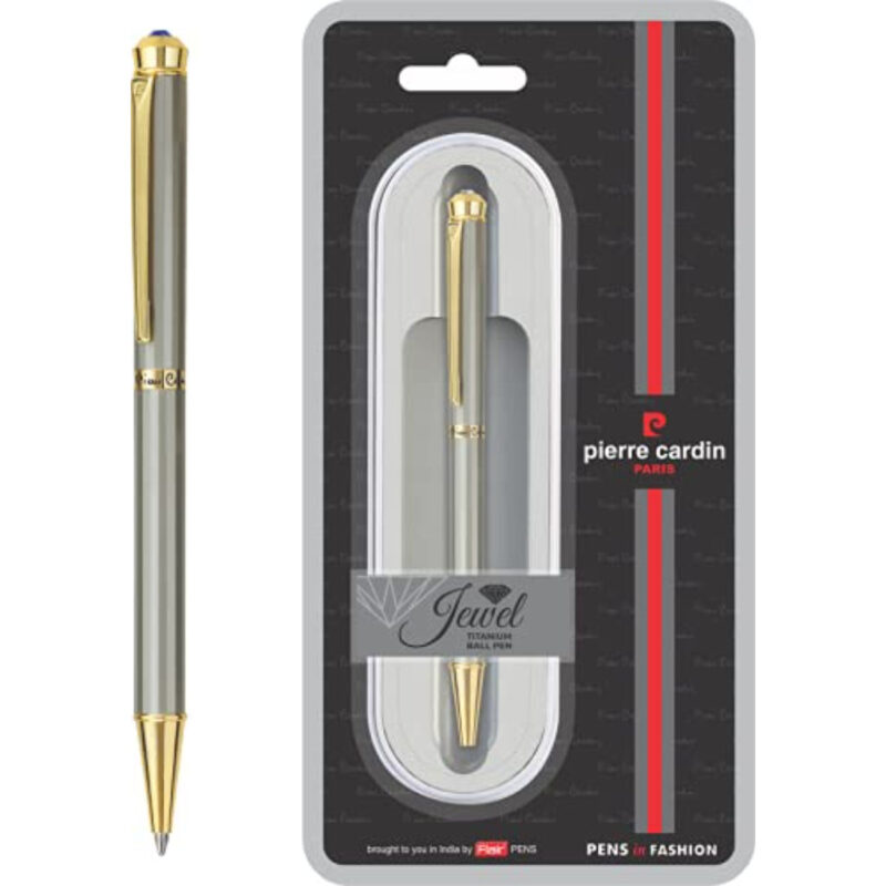 Pierre Cardin Jewel Titanium Exclusive Roller Ball Pen - Blue, Pack Of 1