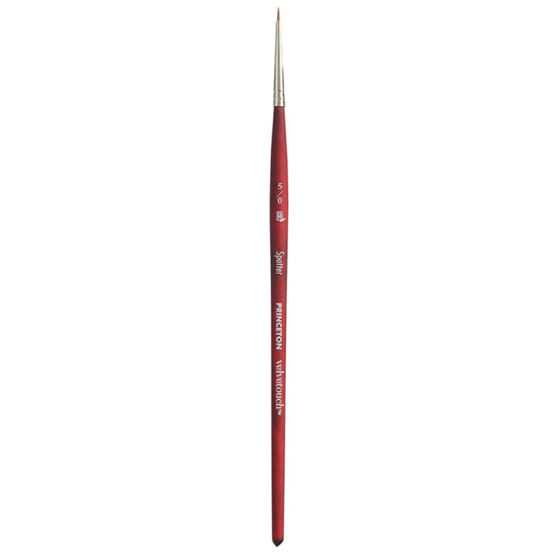 Princeton Velvetouch Short Handle Spotter Paintbrush (No 5/0)
