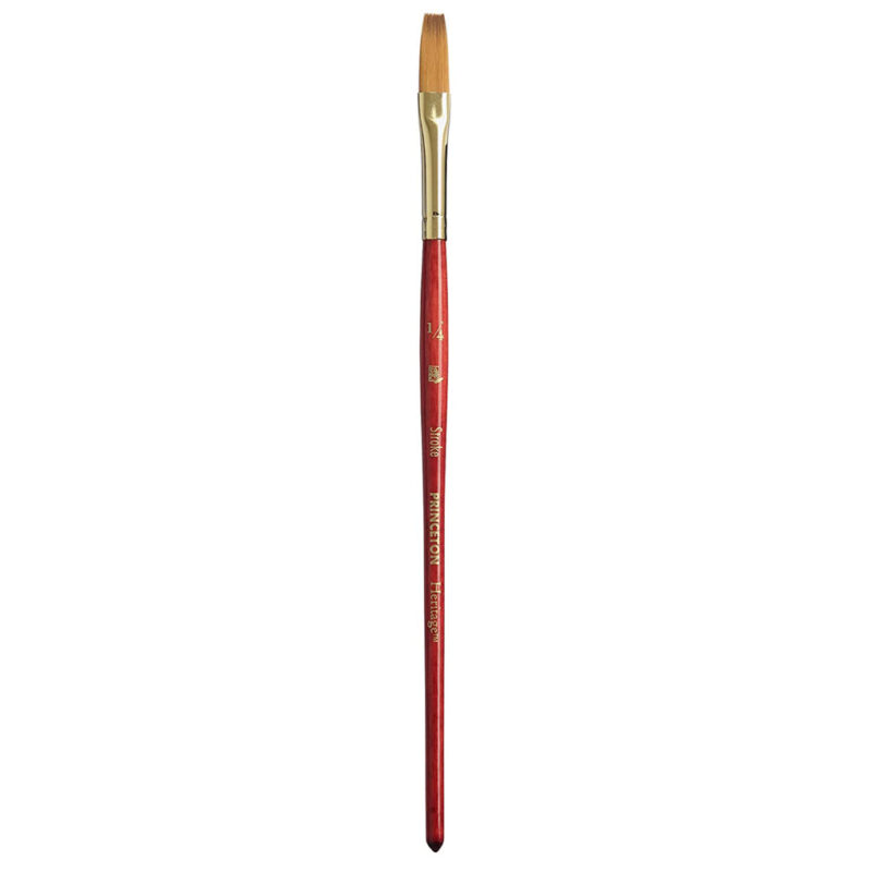 Princeton Heritage Short Handle Stroke Paint Brush (Size-1/4 Inches)