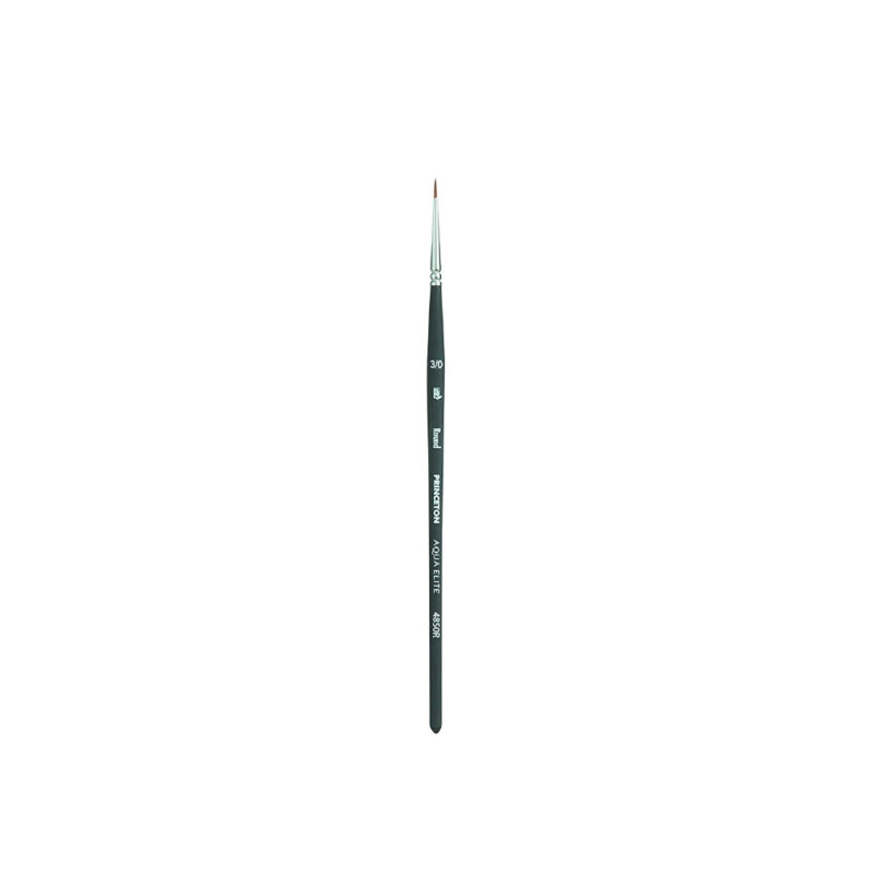 Princeton Aqua Elite Short Handle Round Paint Brush (No 3/0)