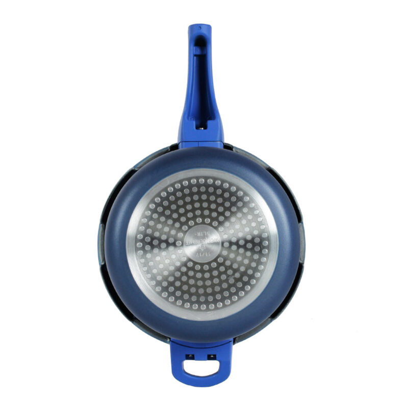 HealthGuard Induction Base 5L Aluminium Nonstick Pressure Cooker with Outer Lid, Blue - Image 5