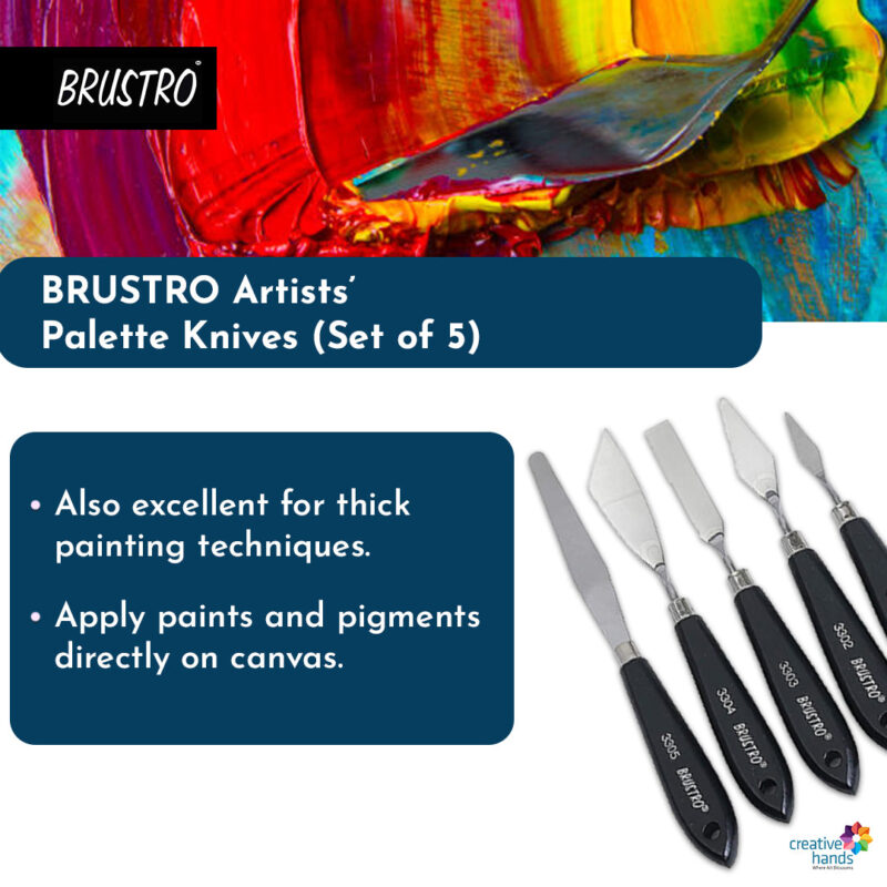 BRUSTRO Artists ’ Palette Knives (Set of 5) - Image 3
