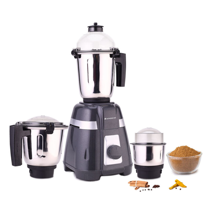 Regalia Mixer Grinder 750W, 230V~50Hz, 3 Stainless Steel Jars, Black, 5 Years Warranty - Image 6