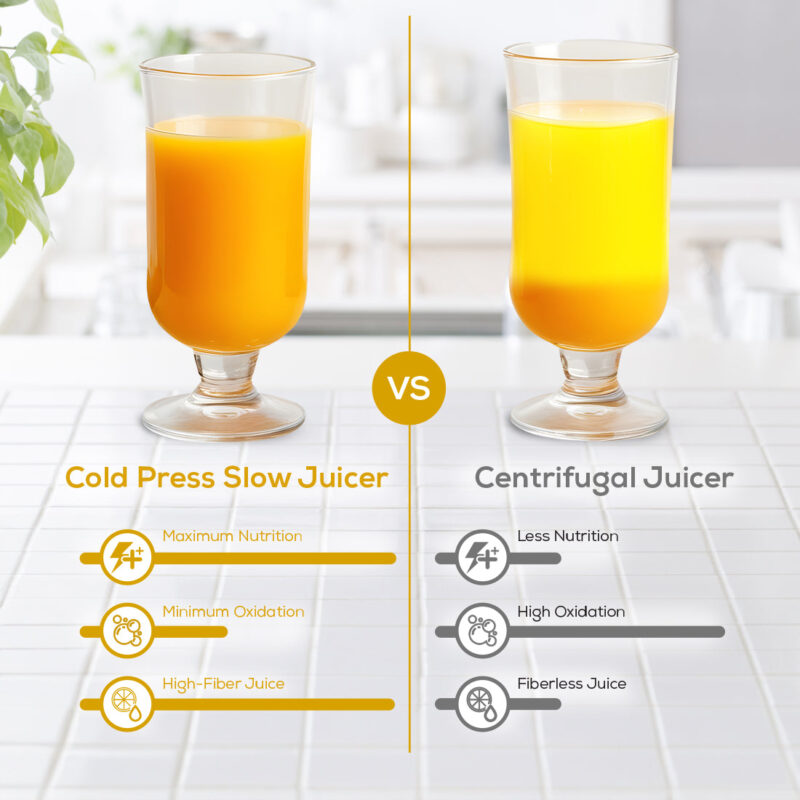 Regenta Full Fruit Juicer | Professional Cold Press | High Juice Yield | 240W | 55 RPM | Fine Strainer | All-in-1 Fruit & Vegetable Juicer | White | 2 Year Warranty - Image 5