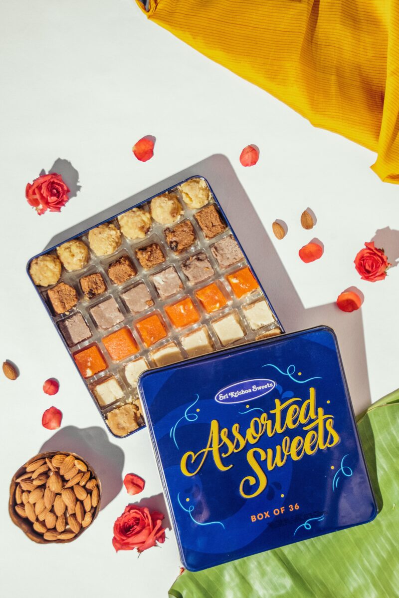 Sri Krishna Sweets Assorted Ghee Sweets 36 Tin - Image 3