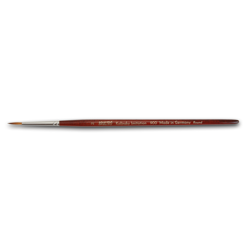 Brustro Kolinsky Imitation Watercolour Round Brush Size 2 - Image 3