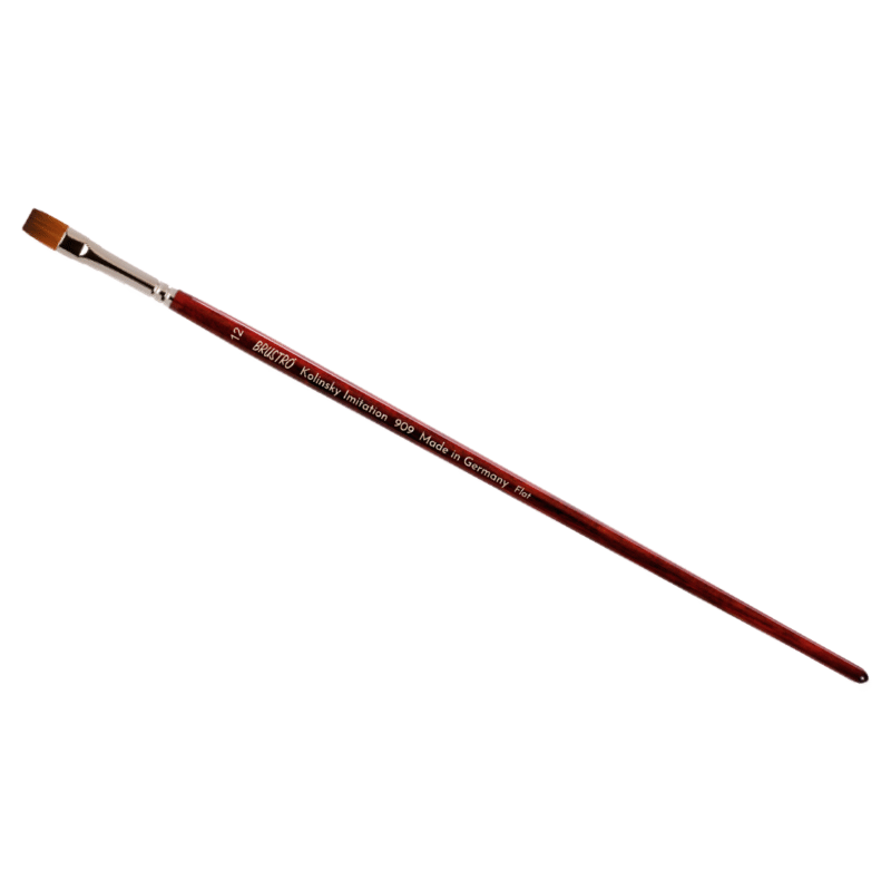 Brustro Kolinsky Imitation Watercolour Flat Brush Size 12 - Image 2