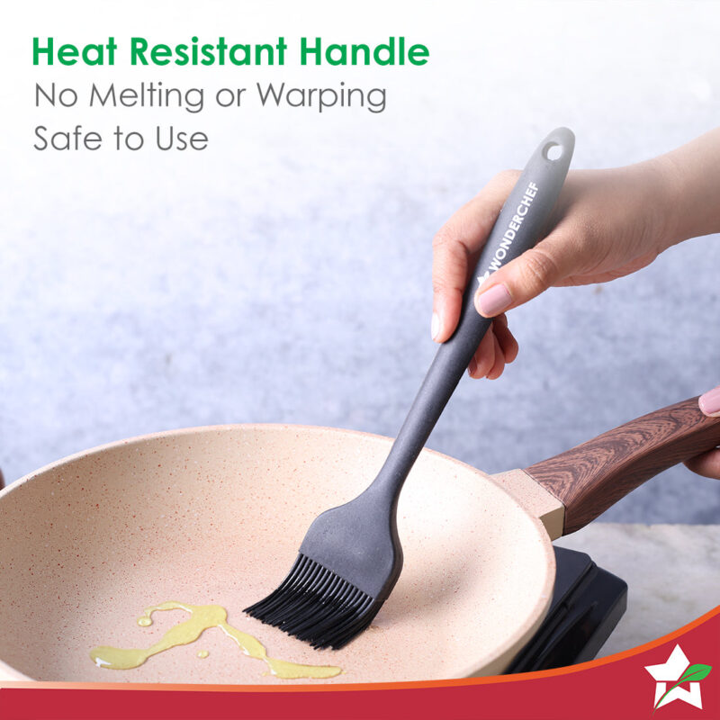 Waterstone Silicon Brush | Stainless Steel Core | High Holding Capacity for Sauces, Glazes, Butter, Oils, Marinades | Even Coverage | Basting for BBQ/Grilling, Tandoor, Cooking, Baking - Image 5