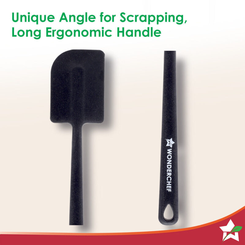 Waterstone Silicon Spatula | Stainless Steel Core | Food Grade Silicone | Unique Angle | Use for Flipping, Turning, Scrapping, Mixing | Non-stick, Flexible, Heat Resistant, Stylish Design - Image 3