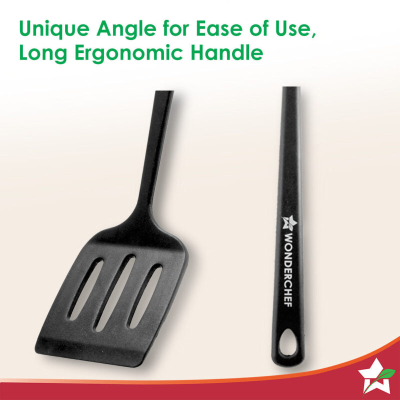 Waterstone Silicon Turner | Stainless Steel Core | Food Grade Silicone | Ideal Thickness | Use for Flipping, Turning, Scrapping, Mixing | Non-stick, Flexible, Heat Resistant, Stylish Design - Image 3