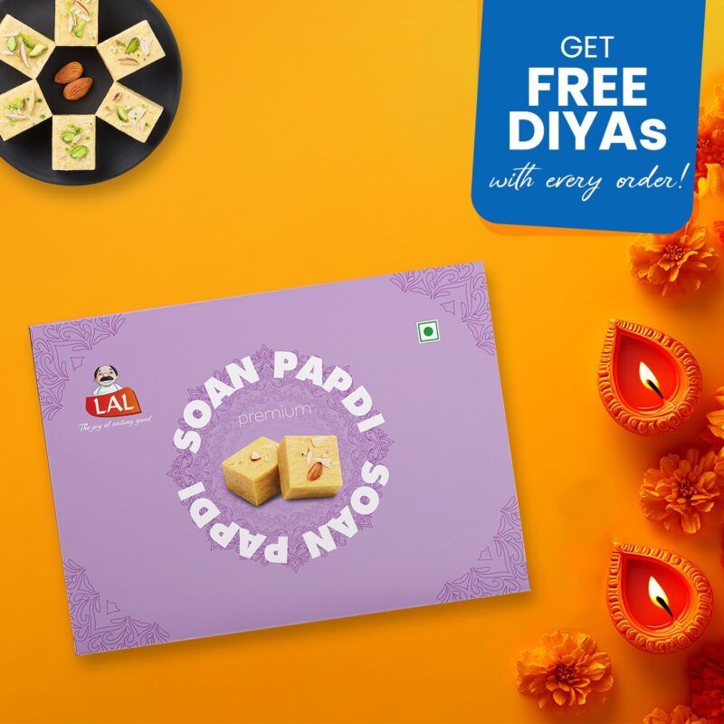 Lal Sweets Soan Papdi Premium - 400gm - Image 2