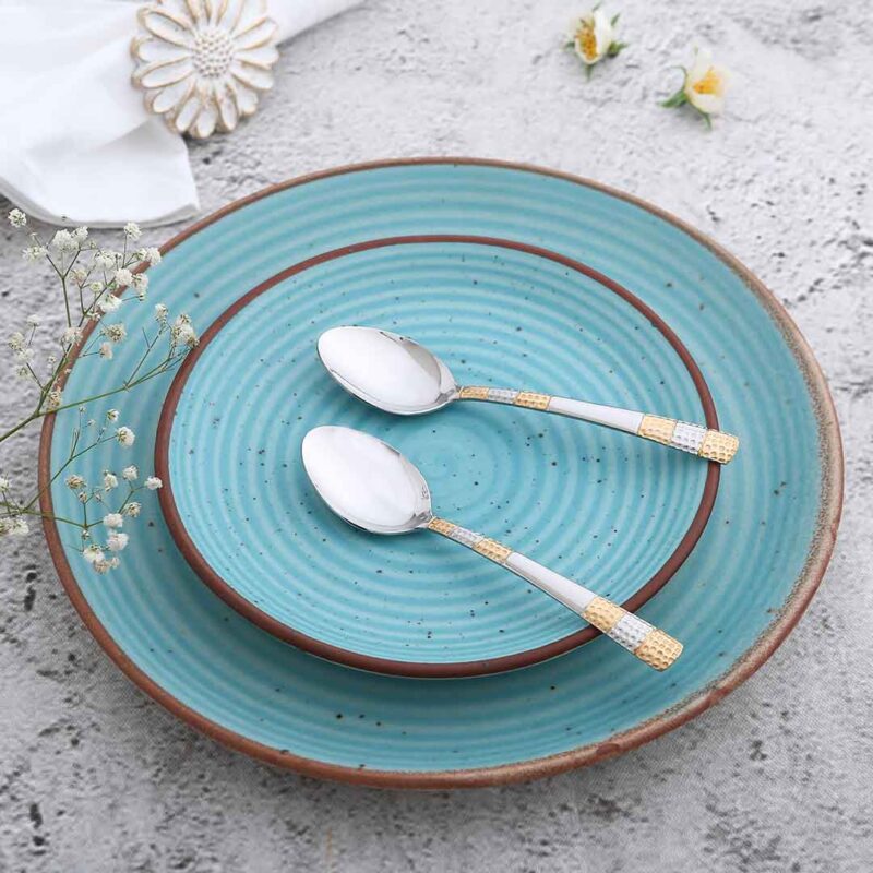 Roma Dinner Spoon - Gold Plated - Set of 6pcs