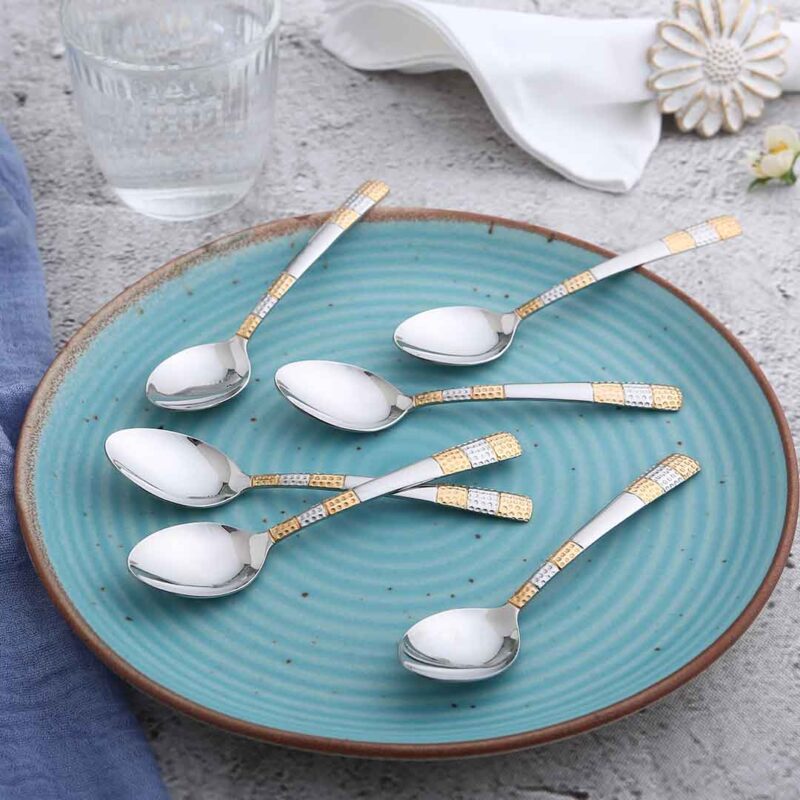 Roma Dinner Spoon - Gold Plated - Set of 6pcs - Image 2