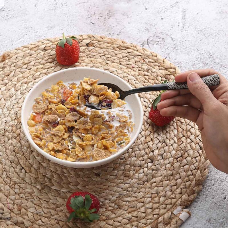 Roma Dinner Spoon - Black - Set of 6pcs - Image 4