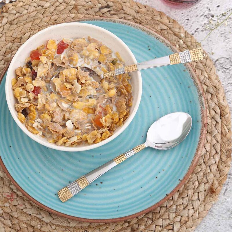 Roma Dinner Spoon - Gold Plated - Set of 6pcs - Image 4