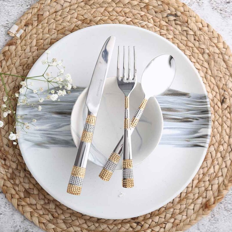 Roma Dinner Spoon - Gold Plated - Set of 6pcs - Image 5