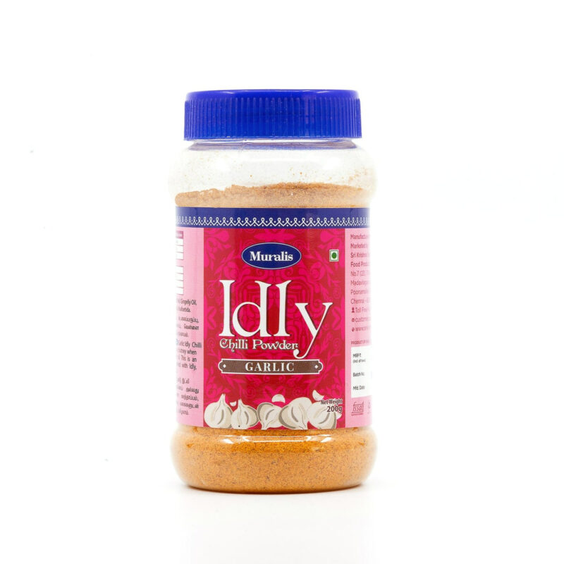 Sri Krishna Sweets Garlic Idly Chilly Powder 200G - Image 2