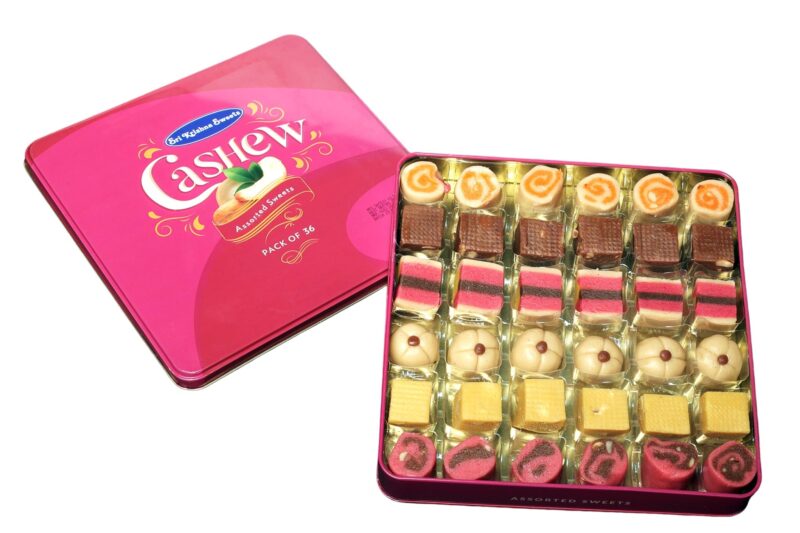 Sri Krishna Sweets Assorted Kaju Sweets 36 Tin - Image 2