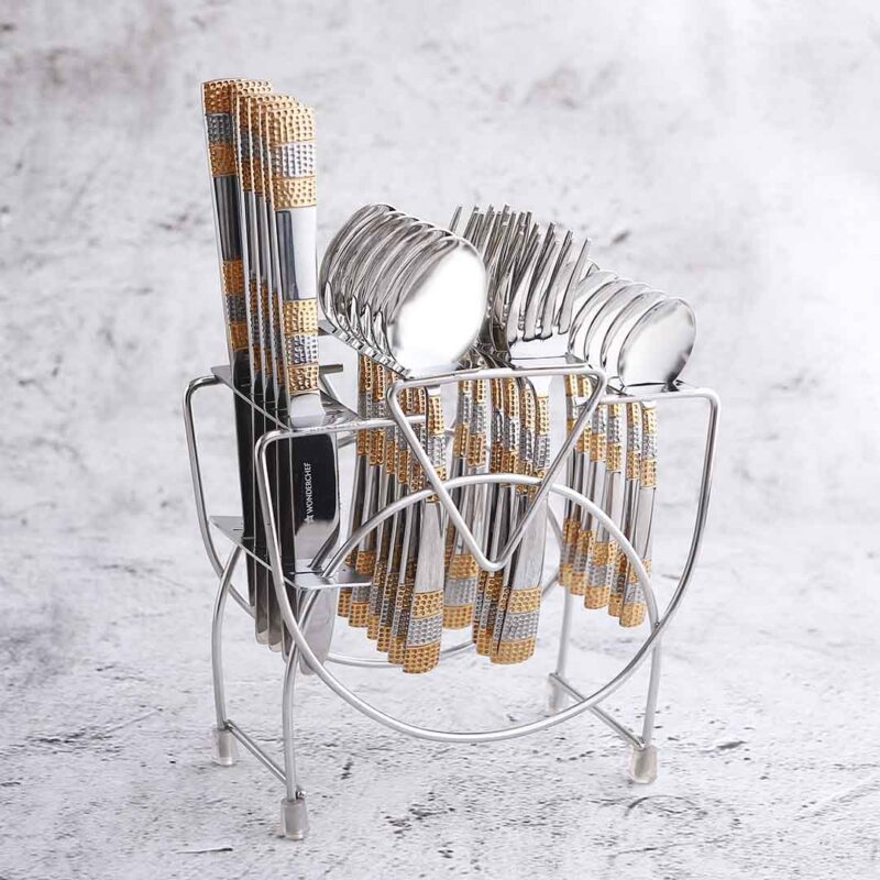 Roma Cultery Gift Set - Gold Plated - Set of 24 - Image 6