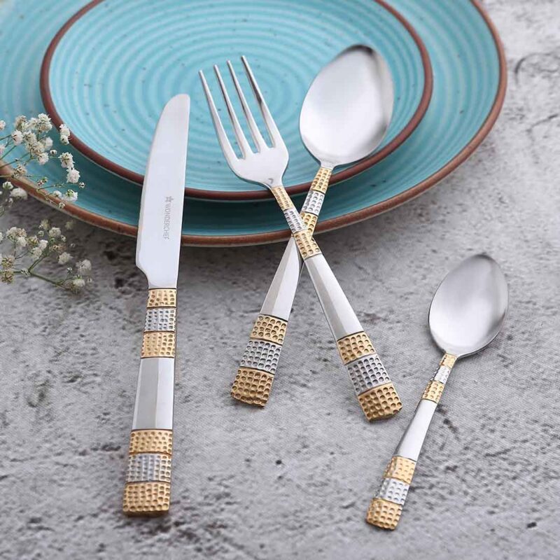 Roma Cultery Gift Set - Gold Plated - Set of 24 - Image 2