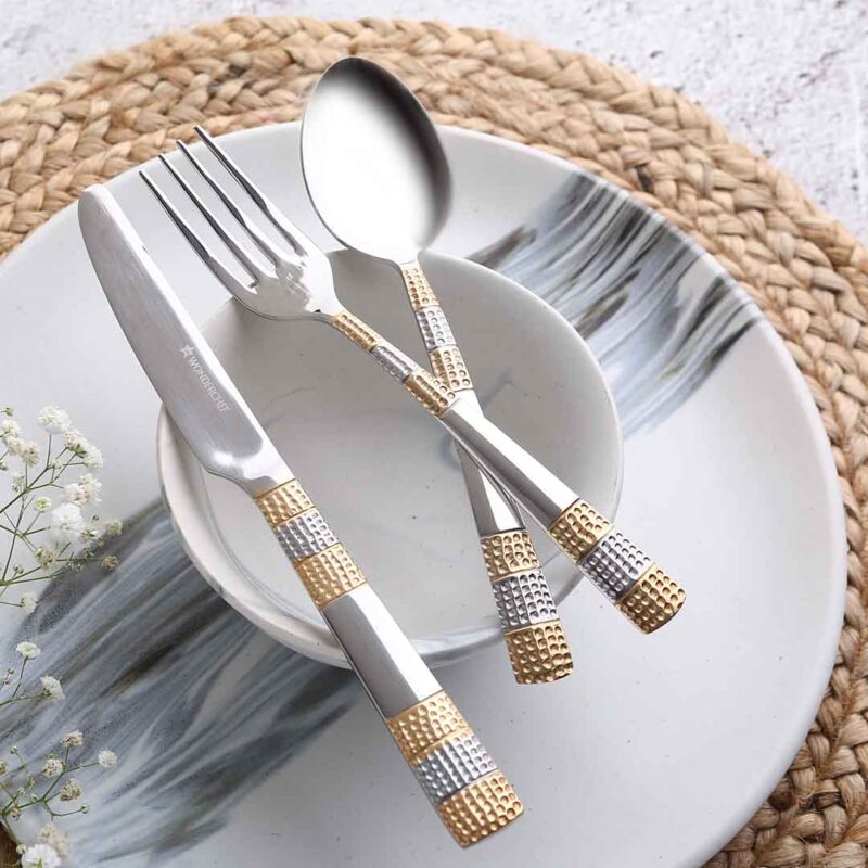 Roma Cultery Gift Set - Gold Plated - Set of 24 - Image 4