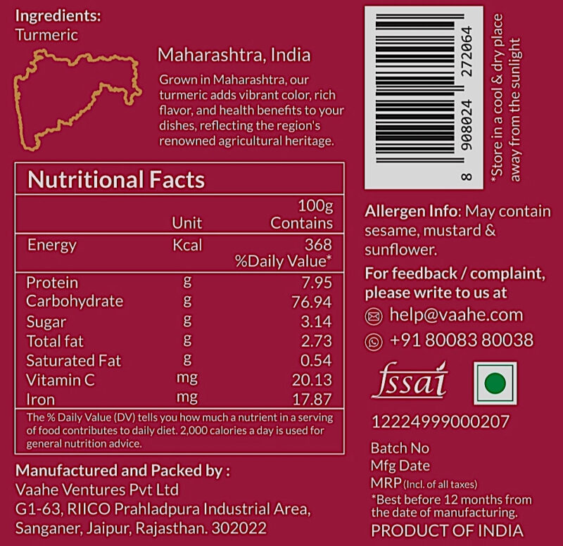 Vaahe Turmeric Powder - Image 7
