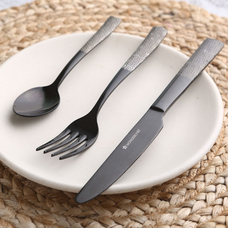 Roma Tea Spoon - Black - Set of 6pcs - Image 5