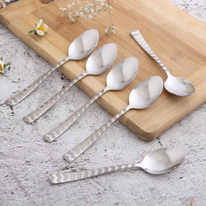 Roma Tea Spoon  - Laser Etching - Set of 6 Pcs - Image 6