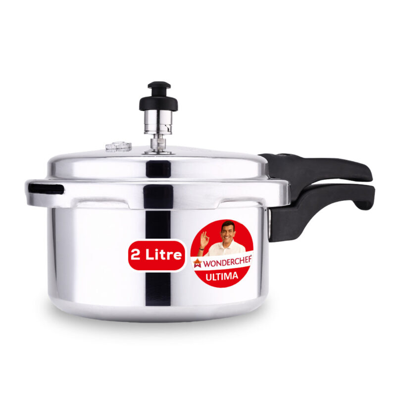 Ultima Induction Base 2L Aluminium Pressure Cooker With Outer Lid - Image 7