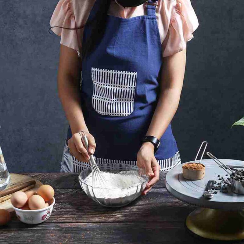 Como Apron with pockets - Blue - Image 7