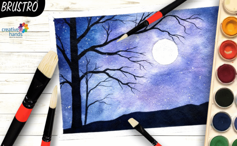 BRUSTRO Artists White Bristle Set of 10 Brushes for Oil and Acrylic - Image 6