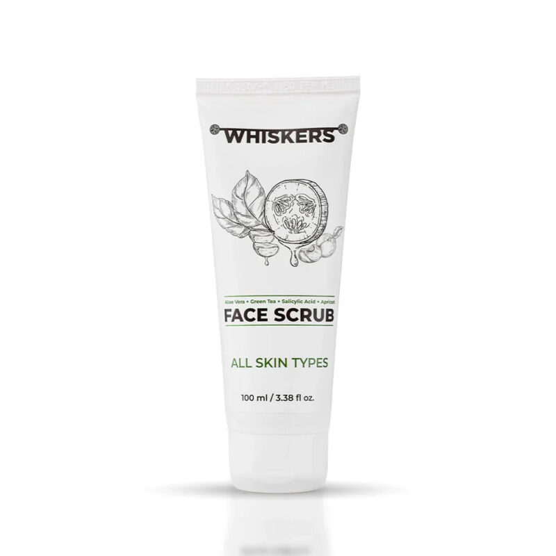 Whiskers ALOE VERA & APRICOT FACE SCRUB DEEP CLEANSING & EXFOLIATING