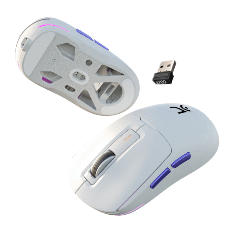 Pegasus 58g Ultra-Light Wireless White Gaming Mouse - Image 7