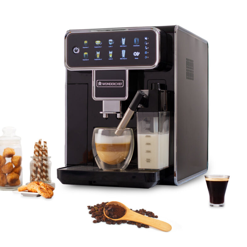 Wonderchef Renewed Regenta Fully Automatic Coffee Machine | For brewing Americano, Cappuccino, Latte, Macchiato, Flat White, Espresso | Bean-To-Cup Coffee at 19 bar pressure - Image 8