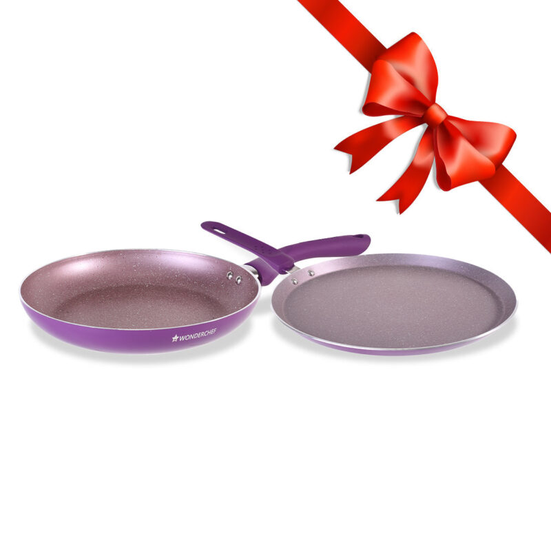 Wonderchef Renewed Milano 2 Piece Set | Fry Pan, Dosa Tawa - Image 2