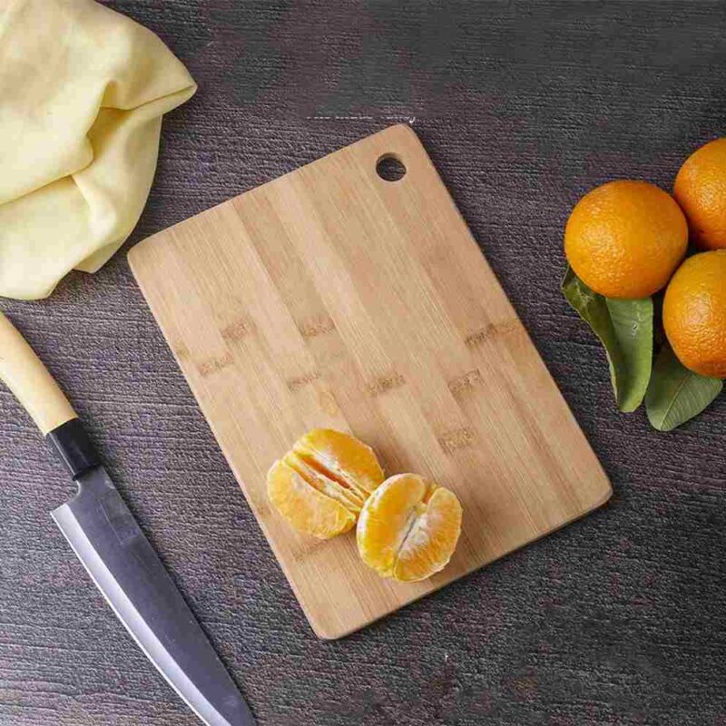 100% Natural Bamboo Wood Chopping/Cutting Board, Toxin-free, No Dye/Polish, Strong,Scratch Resistant 32cm in Length /21.7cm in Width - Image 6