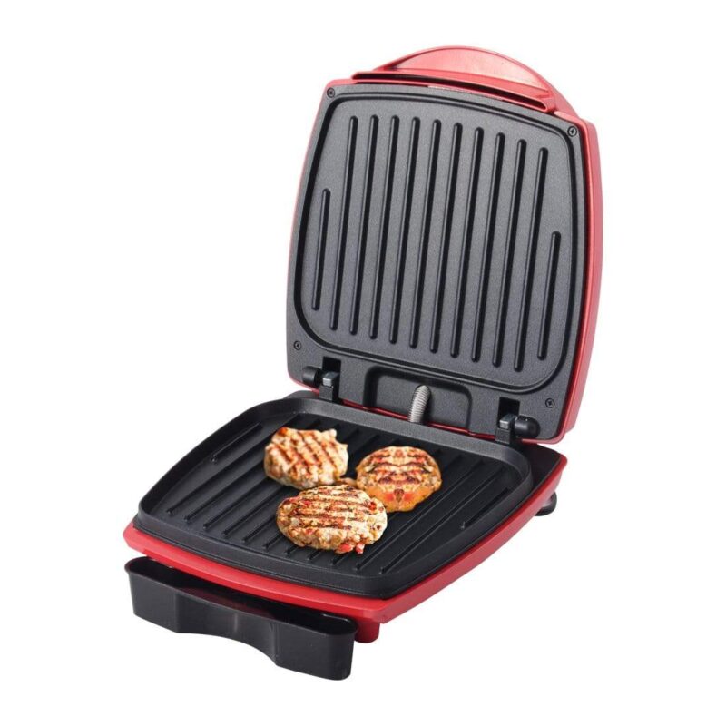 Sanjeev Kapoor Tandoor Burger And Grill Master, Non-stick Grilling Plates, Die-cast Aluminium, Transparent Bun Warmer, 1 Year Warranty - Image 4