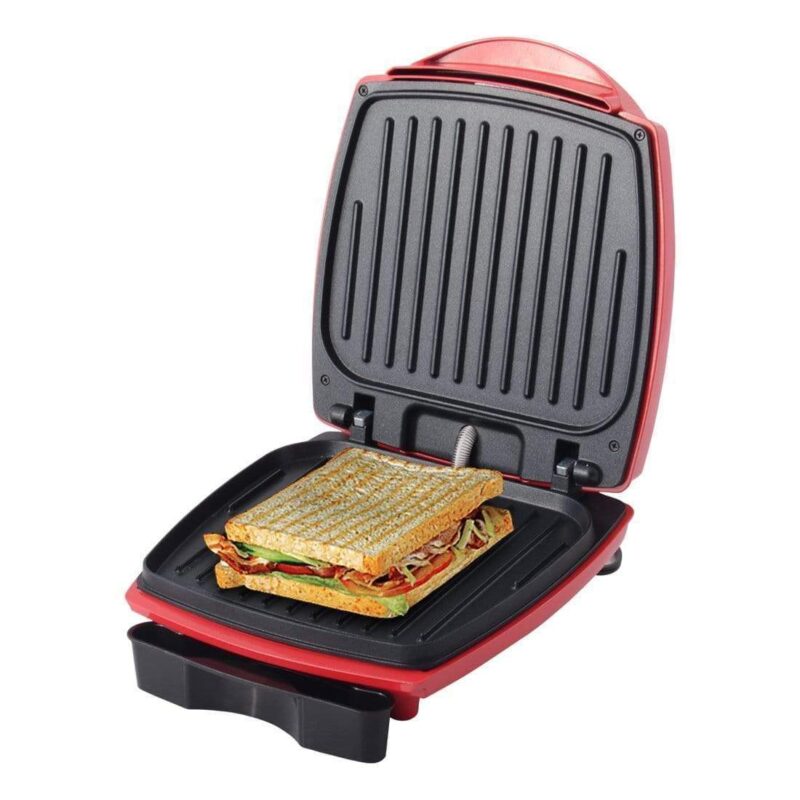 Sanjeev Kapoor Tandoor Burger And Grill Master, Non-stick Grilling Plates, Die-cast Aluminium, Transparent Bun Warmer, 1 Year Warranty - Image 3