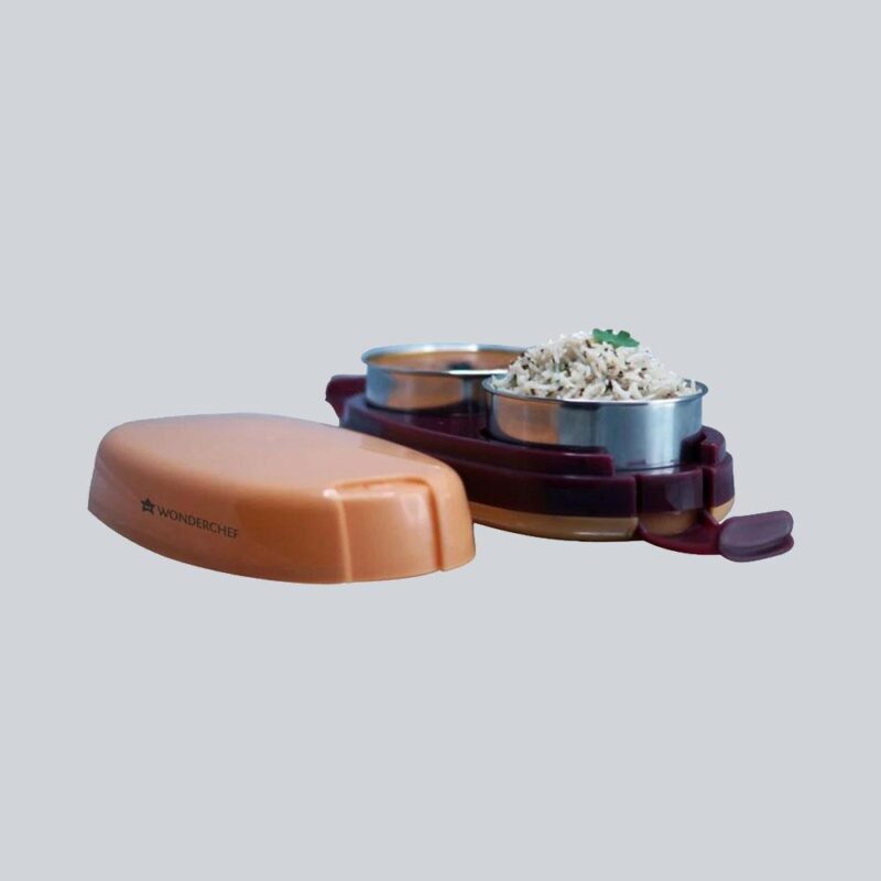 Hot Meal Slim Electric Lunch Box with 2 Container, 300Ml - Image 12