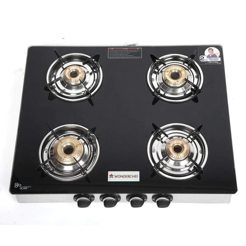 Zest 4 Burner Glass Cooktop - Image 4