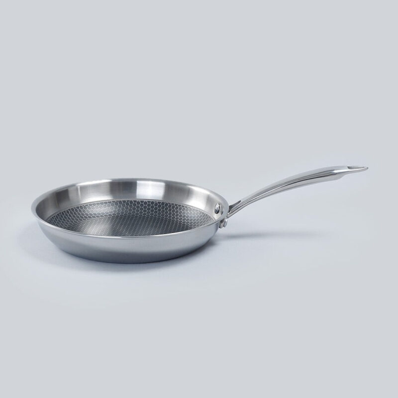 Stanton Nonstick Coated Tri-Ply Stainless Steel | 24 cm Frying Pan | 1.2 L | 2.5 mm Thickness | Silver - Image 10