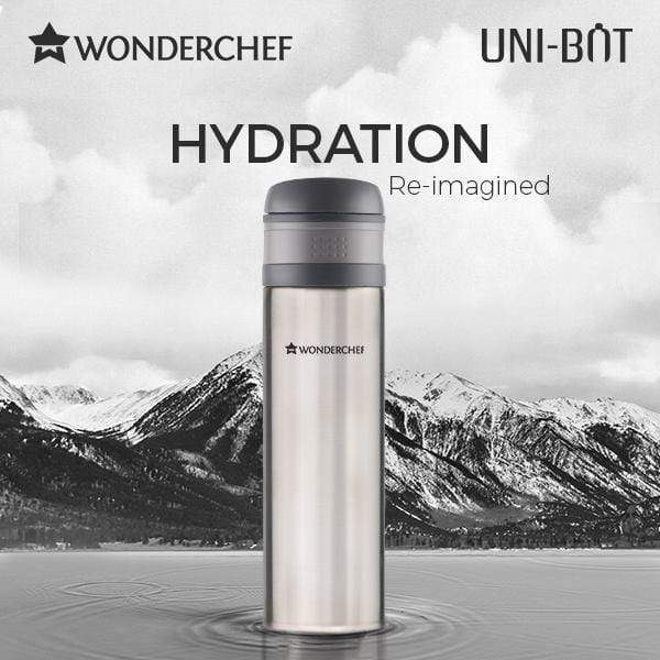 Uni-Bot, 500ml, Silver, Double Wall Stainless Steel Vacuum Insulated Hot and Cold Flask, Ultra Light, Spill and Leak Proof, 2 Years Warranty - Image 9