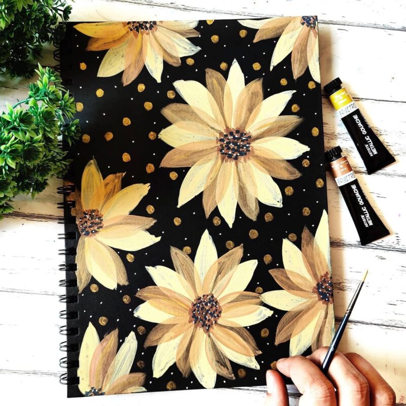 Brustro Artists' Metallic Gouache Set of 18x12ml - Image 4