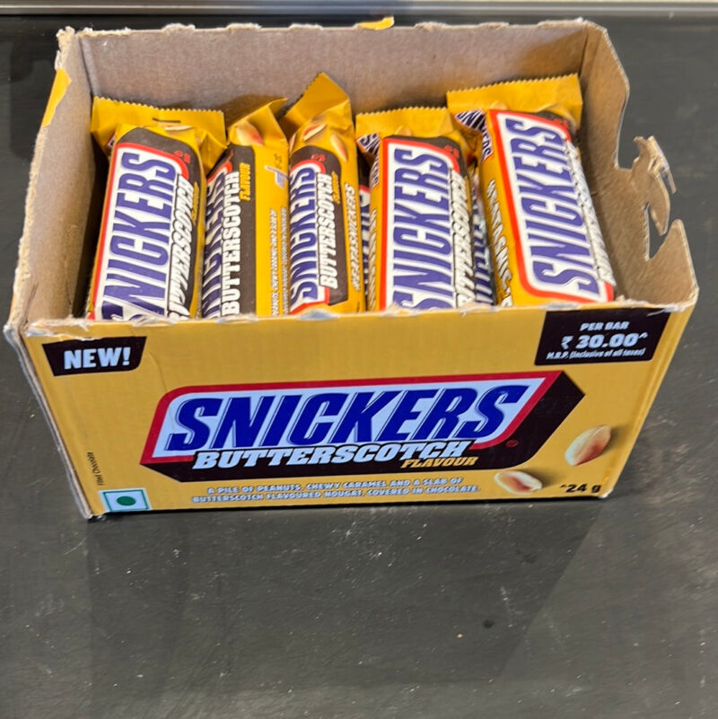24x Snickers Butterscotch Flavour Chocolates- 24g each (Pack of 24) - Image 2