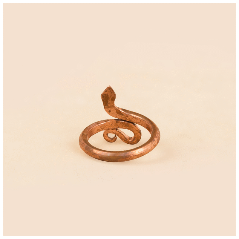 Sarpa Sutra, Consecrated Snake Ring, Copper metal (Medium Size) - Image 3