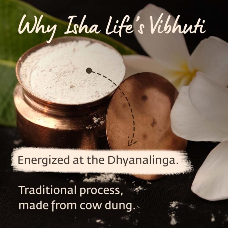 Pure and natural Vibhuti. Consecrated in Dhyanalinga. Supportive for spiritual growth. - Image 3