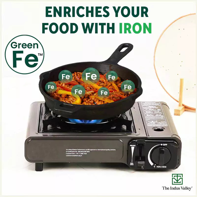 Super Smooth Cast Iron Fry Pan, Silicon Handle, 100% Pure, Toxin-free,Pre-seasoned, Induction, Non-stick, 20.3/25.4cm, 1.3/1.7L, 2.3/2.4kg - Image 6